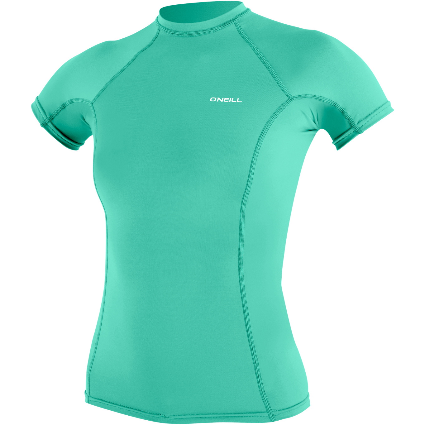 2026 O'Neill Womens Basic Skins Short Sleeve Rash Vest 5717 - Light Aqua